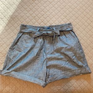 polo ralph lauren blue denim tie shorts